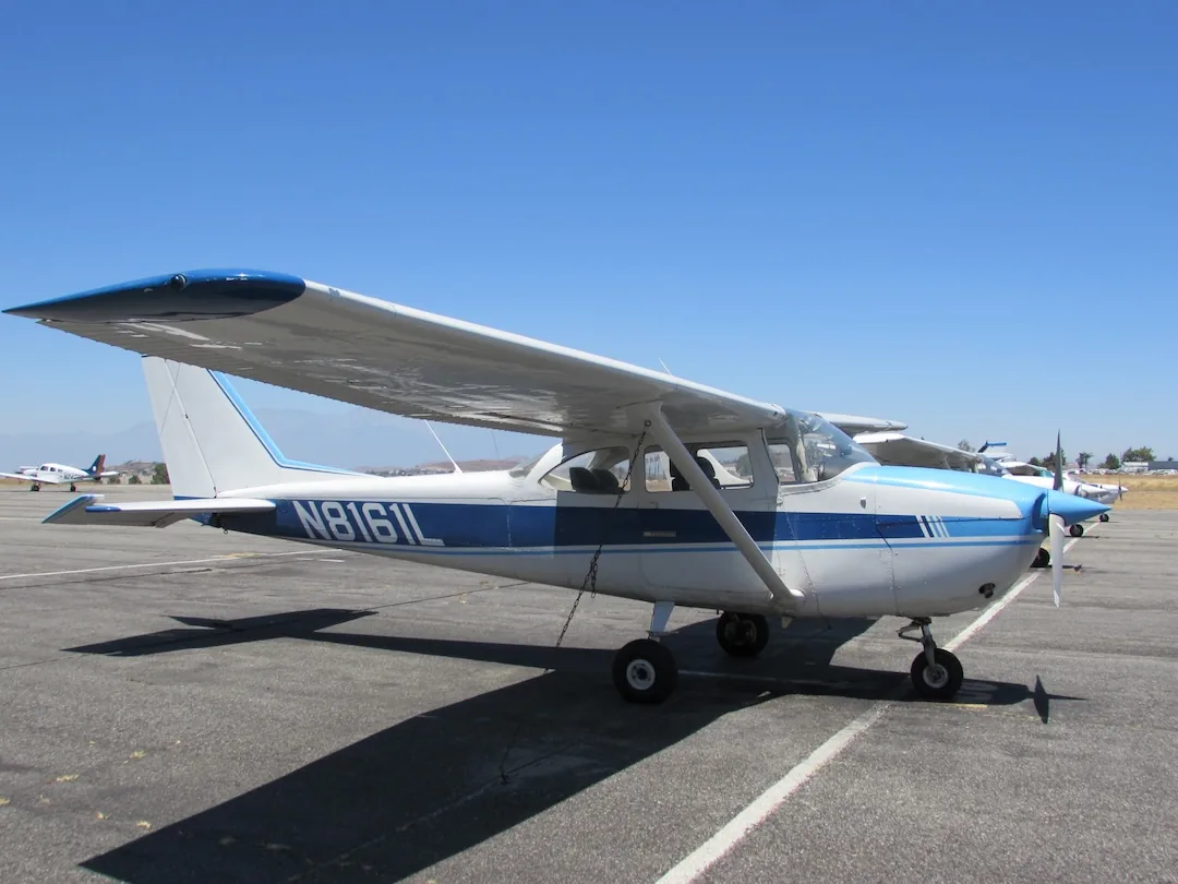 Cessna 172 Skyhawk training aircraft at Riverside Municipal Airport